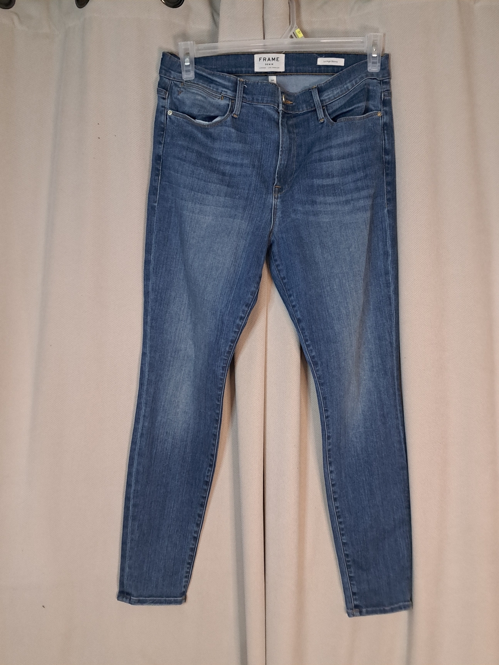 Frame Denim Skinny Jeans in Blue Wash